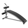 Sit Up Bench, Curved Decline Ab Bench with Reverse Crunch Handle, with 6 Adjustable Height Setting, Heavy Duty Steel