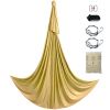 Aerial Yoga Hammock & Swing, 4.4 Yards, Aerial Yoga Starter Kit with 100gsm Nylon Fabric, Full Rigging Hardware & Easy Set-up Guide