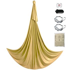 Aerial Yoga Hammock & Swing, 4.4 Yards, Aerial Yoga Starter Kit with 100gsm Nylon Fabric, Full Rigging Hardware & Easy Set-up Guide