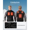 Heated Vest, Men Electric Heating Vest with 16000 mAh Battery Pack, 6 Heating Zones Lightweight Rechargeable Winter-Vest with 3 Levels