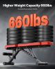 Weight Bench, 660lbs Adjustable Weight Bench Press for Full Body Workout, Exercise Sit up Bench for Home Gym Strength Training