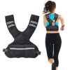 Adjustable Weighted Vest, 11-20lb Weight Vest with 6 Ironsand Weights and Reflective Stripe, Body Weight Vest Exercise Set for Men Women