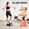Stair Stepper, Mini Stepper for Exercise at Home, Hydraulic Fitness Stepper with Resistance Bands, Full Body Workout Cardio Equipment