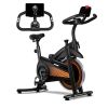 Exercise Bike Indoor Stationary Bike Cycling Bicycle for Home Gym 300 lbs Weight Capacity Adjustable Seat/Handlebar for Cardio Workout Office, Red