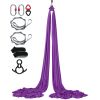Aerial Silk & Yoga Swing, 8.7 Yards, Aerial Yoga Hammock Kit with 100gsm Nylon Fabric, Full Rigging Hardware & Easy Set-up Guide