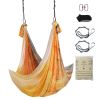 Aerial Yoga Hammock & Swing, 5.5 Yards, Aerial Yoga Starter Kit with 100gsm Nylon Fabric, Full Rigging Hardware & Easy Set-up Guide